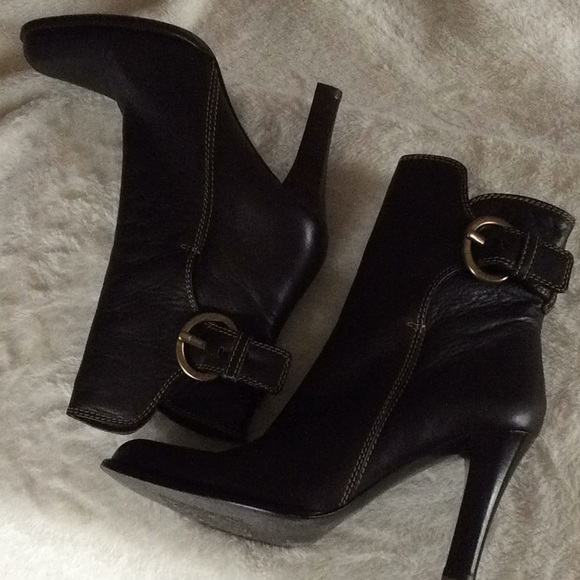 Coach Nancie Leather Heeled Booties - Picture 7 of 8